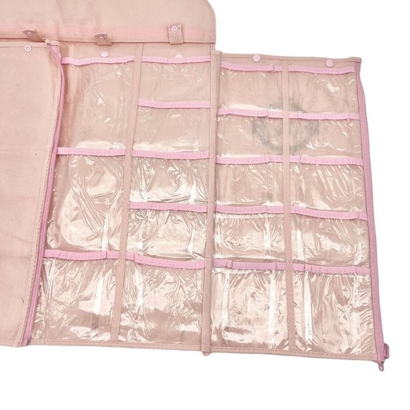 Joy Mangano Pink Hanging Storage Closet Organizer New - Picture 3 of 5
